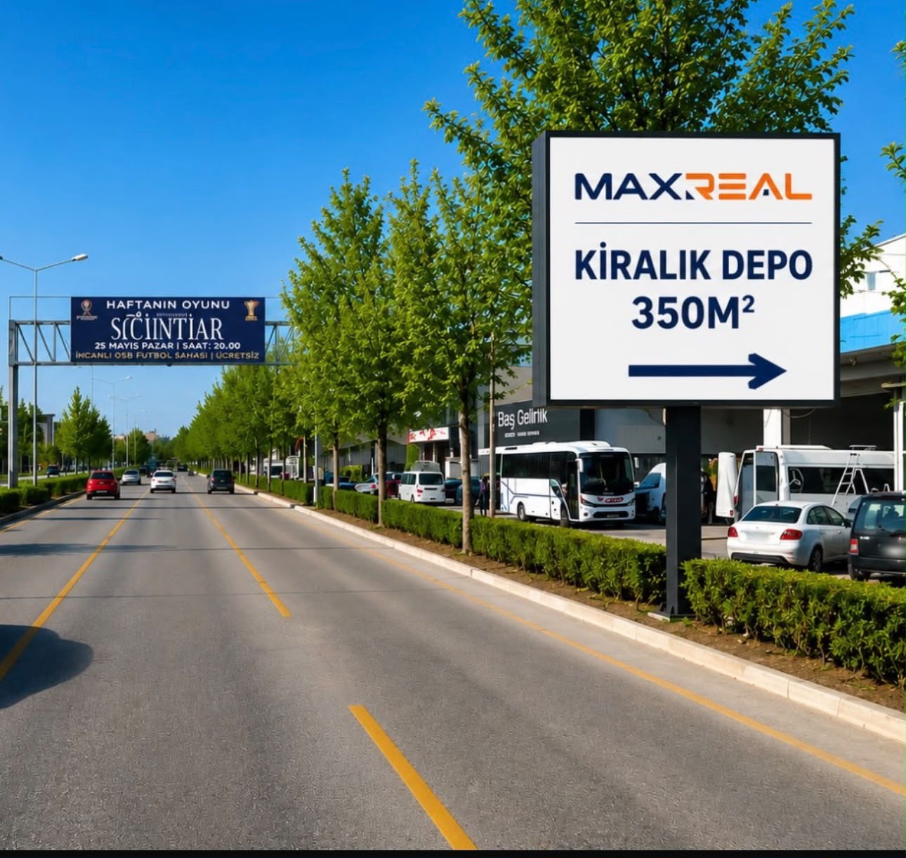 İZMİR ASFALTI ÜZERİ 350m2 DEPO KİRALAMA FIRSATI! ( YÜKSEK TAVAN 3.60m)