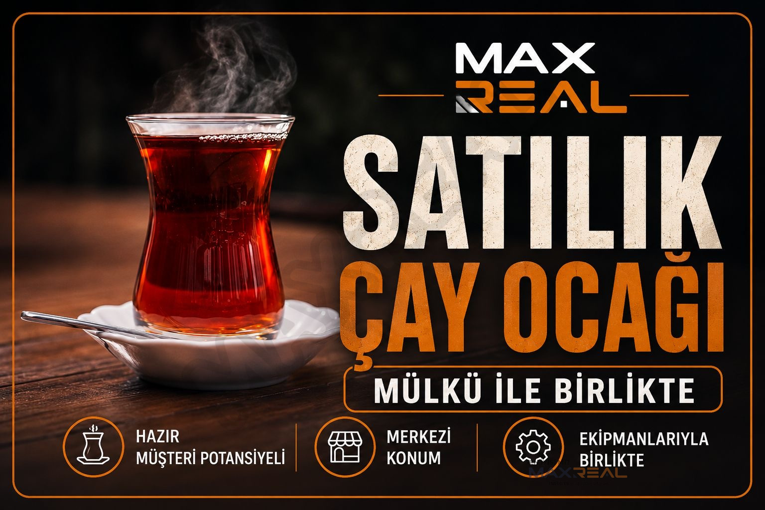 BAYRAMYERİ’NDE MÜLKÜ VE İŞLETMEYLE BİRLİKTE SATILIK! 46 YILLIK ÇAY OCAĞI
